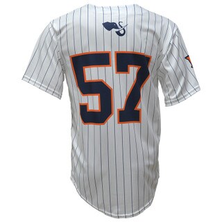 Pinstripe Baseball Jersey-Back